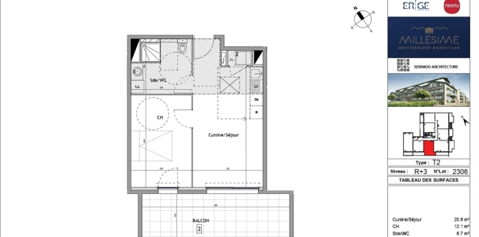 Image 8 sur 9 - Appartement  ·  Location · Marseillan (34340) · 2 pièces · 40m²