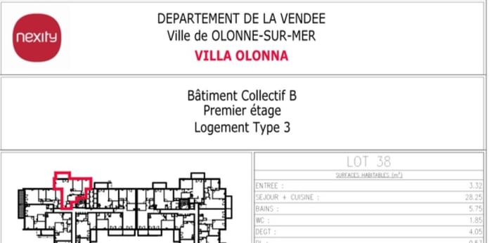 Image 1 sur 3 - Appartement  ·  Location · Les Sables D Olonne (85340) · 3 pièces · 67m²