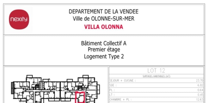 Image 9 sur 10 - Appartement  ·  Location · Les Sables D Olonne (85340) · 2 pièces · 44m²