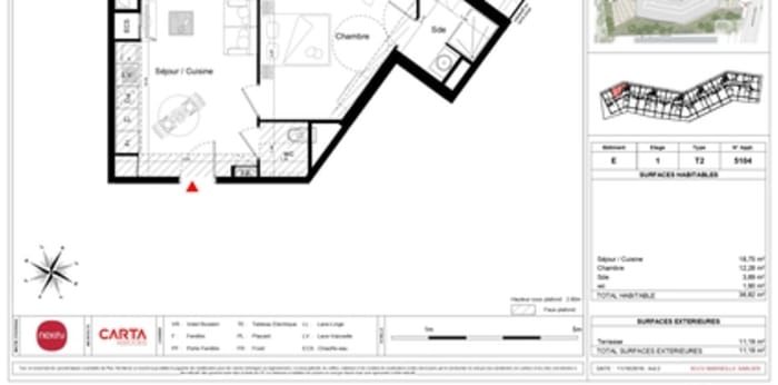 Image 12 sur 17 - Appartement  ·  Location · Marseille (13008) · 2 pièces · 37m²