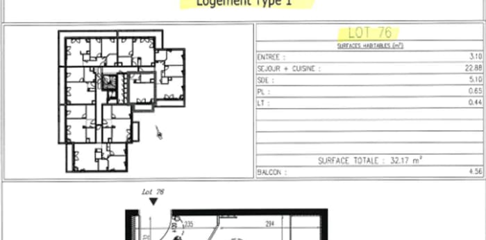 Image 7 sur 9 - Appartement  ·  Location · Le Havre (76620) · 1 pièce · 32m²