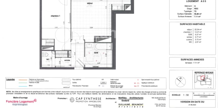 Image 2 sur 2 - Appartement  ·  Location · Creteil (94000) · 2 pièces · 57m²