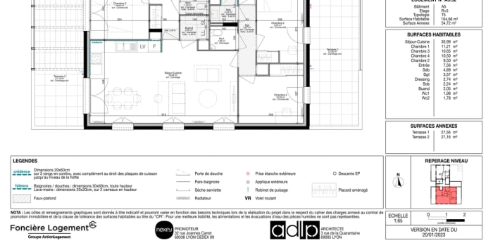 Image 2 sur 10 - Appartement  ·  Location · St Fons (69190) · 5 pièces · 105m²