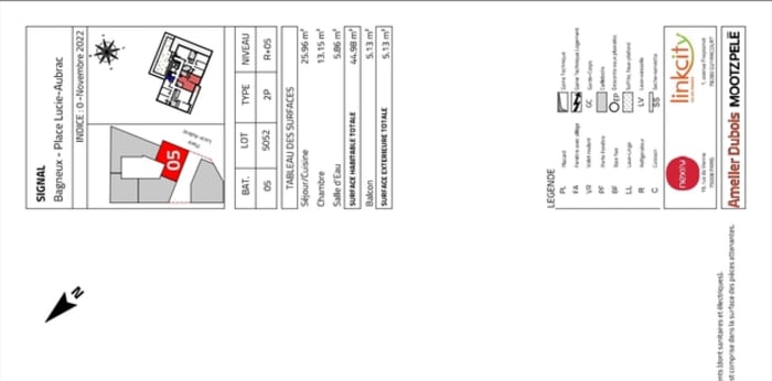 Image 1 sur 1 - Appartement  ·  Location · Bagneux (92220) · 2 pièces · 45m²