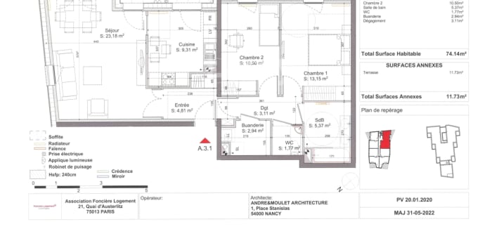 Image 11 sur 11 - Appartement  ·  Location · Jarville La Malgrange (54140) · 3 pièces · 74m²