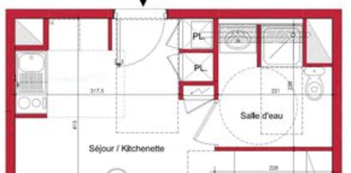 Image 4 sur 4 - Appartement  ·  Location · St Herblain (44800) · 1 pièce · 29m²