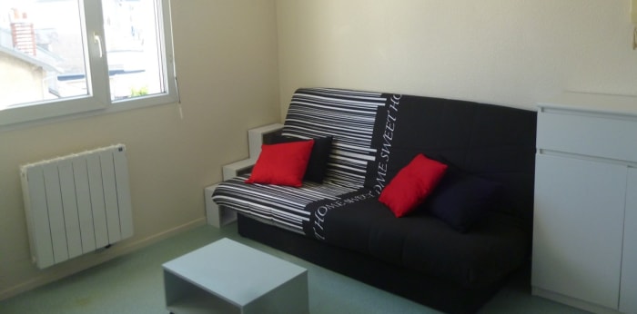 Image 2 sur 6 - Appartement  ·  Location · Tours (37000) · 1 pièce · 18m²