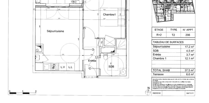 Image 2 sur 8 - Appartement  ·  Location · Castelnau Le Lez (34170) · 2 pièces · 38m²