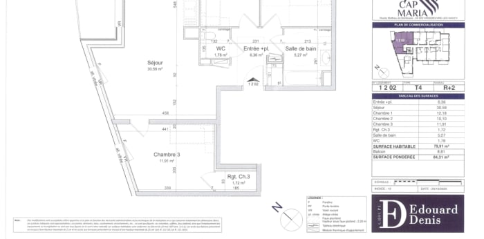 Image 10 sur 10 - Appartement  ·  Location · Vandoeuvre Les Nancy (54500) · 4 pièces · 80m²