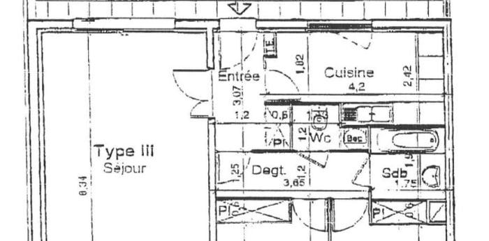 Image 1 sur 2 - Appartement  ·  Location · Nantes (44100) · 3 pièces · 76m²