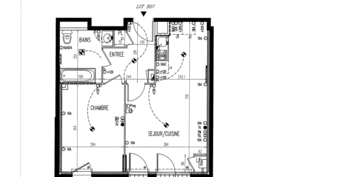 Image 3 sur 3 - Appartement  ·  Location · Brie Comte Robert (77170) · 2 pièces · 46m²