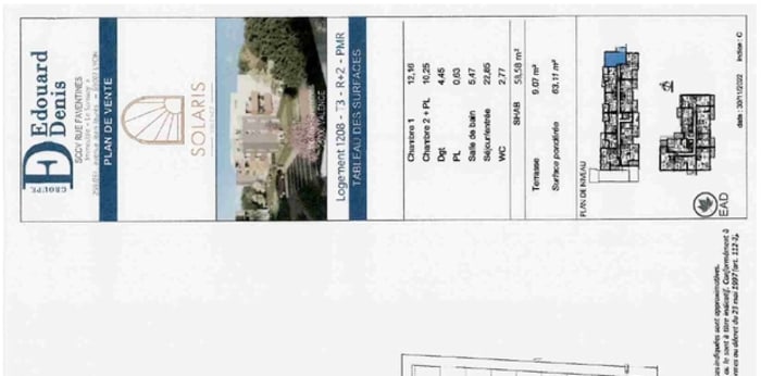 Image 2 sur 8 - Appartement  ·  Location · Valence (26000) · 3 pièces · 58m²