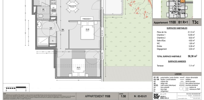 Image 5 sur 7 - Appartement  ·  Location · Capbreton (40130) · 3 pièces · 58m²