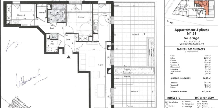 Image 8 sur 8 - Appartement  ·  Location · Colombes (92700) · 3 pièces · 75m²