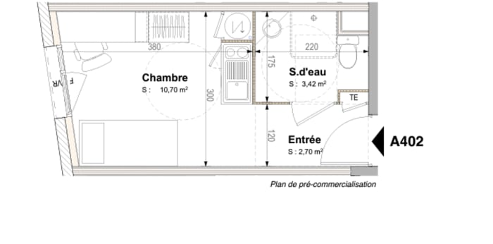 Image 4 sur 8 - Appartement  ·  Location · Lyon (69007) · 1 pièce · 17m²