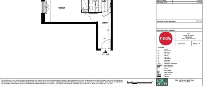 Image 3 sur 5 - Appartement  ·  Location · Clamart (92140) · 1 pièce · 33m²