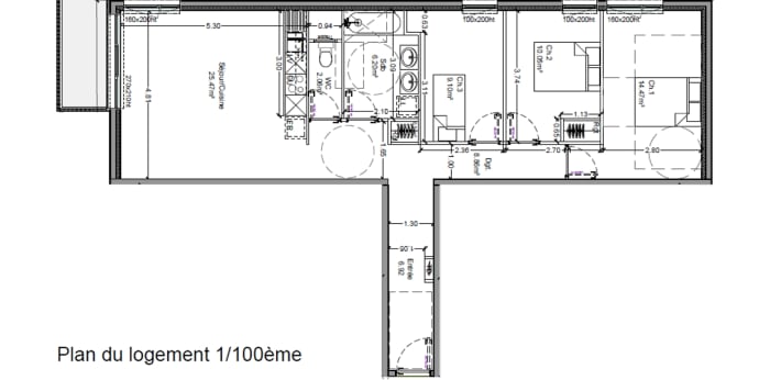 Image 2 sur 2 - Appartement  ·  Location · Longwy (54400) · 4 pièces · 84m²