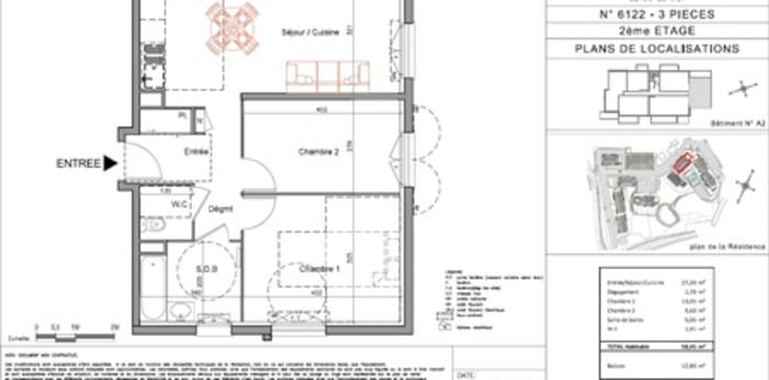 Image 8 sur 10 - Appartement  ·  Location · Le Muy (83490) · 3 pièces · 58m²