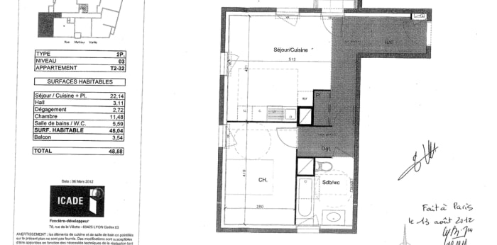 Image 5 sur 8 - Appartement  ·  Location · Lyon (69007) · 2 pièces · 45m²