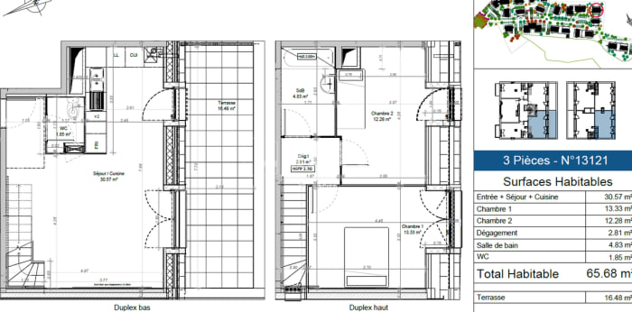 Image 7 sur 8 - Appartement  ·  Location · Etampes (91150) · 3 pièces · 66m²