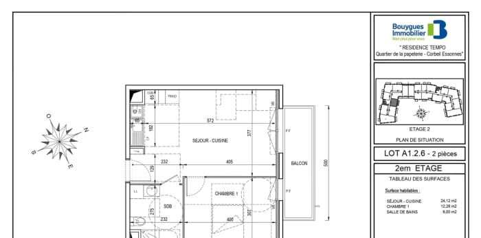 Image 1 sur 1 - Appartement  ·  Location · Corbeil Essonnes (91100) · 2 pièces · 42m²