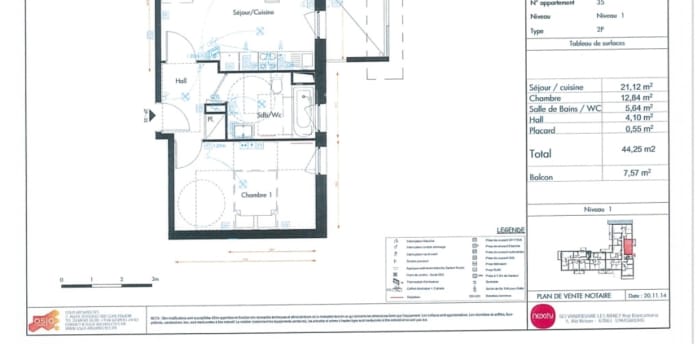 Image 8 sur 9 - Appartement  ·  Location · Vandoeuvre Les Nancy (54500) · 2 pièces · 44m²