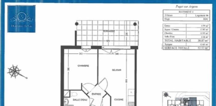 Image 6 sur 6 - Appartement  ·  Location · Puget Sur Argens (83480) · 2 pièces · 39m²