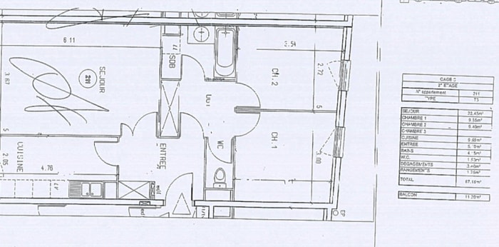 Image 9 sur 9 - Appartement  ·  Location · Dijon (21000) · 67m²
