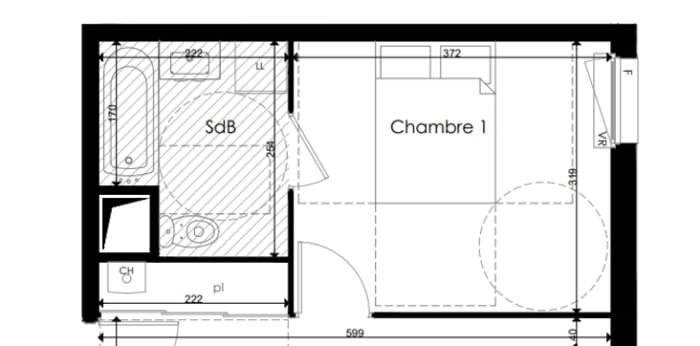 Image 4 sur 9 - Appartement  ·  Location · Chenove (21300) · 2 pièces · 41m²