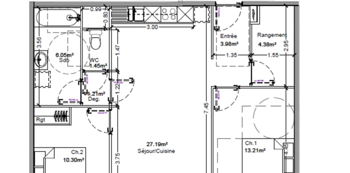 Image 2 sur 2 - Appartement  ·  Location · Longwy (54400) · 3 pièces · 68m²