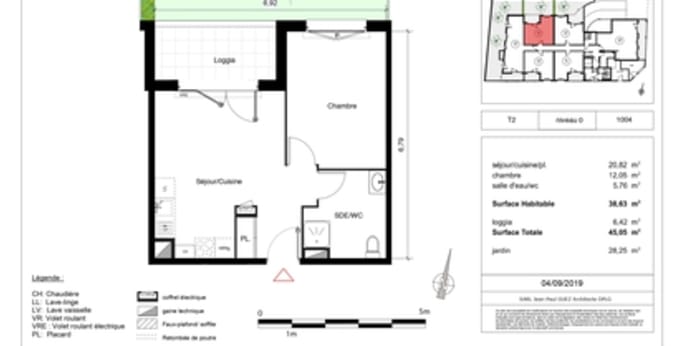 Image 2 sur 3 - Appartement  ·  Location · Castelnau Le Lez (34170) · 2 pièces · 39m²