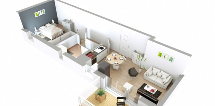 Image 10 sur 11 - Appartement  ·  Location · Dijon (21000) · 2 pièces · 42m²