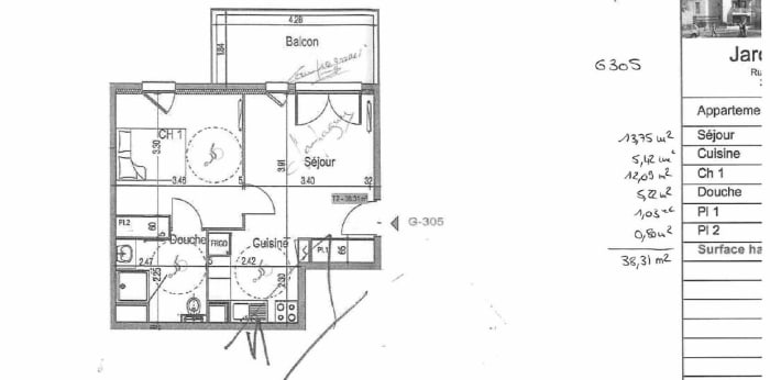 Image 7 sur 7 - Appartement  ·  Location · Dijon (21000) · 2 pièces · 38m²