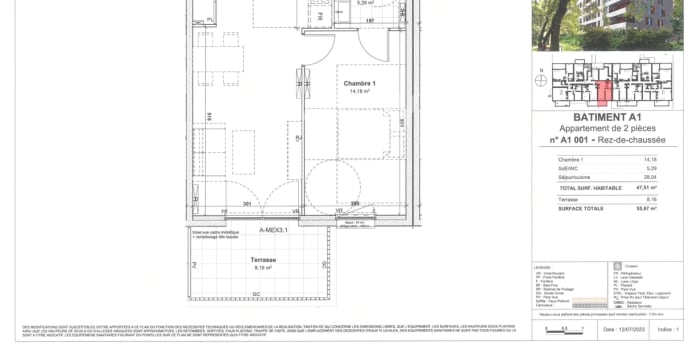 Image 3 sur 6 - Appartement  ·  Location · Villers Les Nancy (54600) · 2 pièces · 48m²