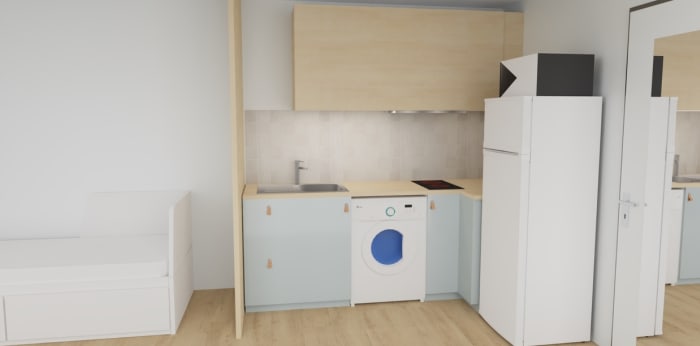 Image 4 sur 4 - Appartement  ·  Location · Illkirch Graffenstaden (67400) · 1 pièce · 23m²