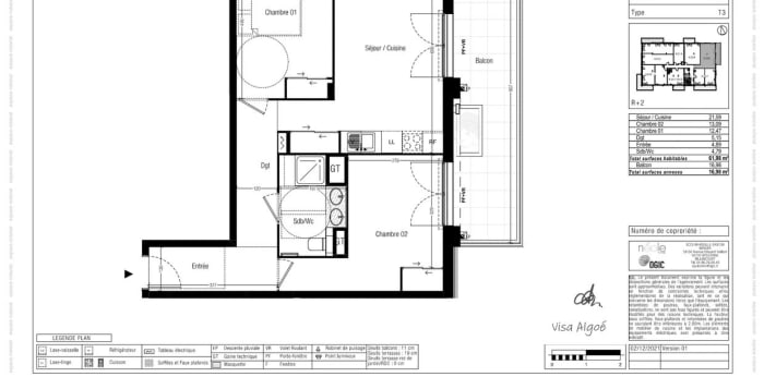 Image 1 sur 3 - Appartement  ·  Location · Marseille (13010) · 3 pièces · 62m²