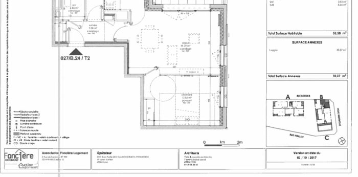 Image 6 sur 7 - Appartement  ·  Location · Bron (69500) · 2 pièces · 57m²