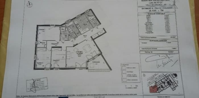 Image 2 sur 2 - Appartement  ·  Location · Drancy (93700) · 4 pièces · 100m²