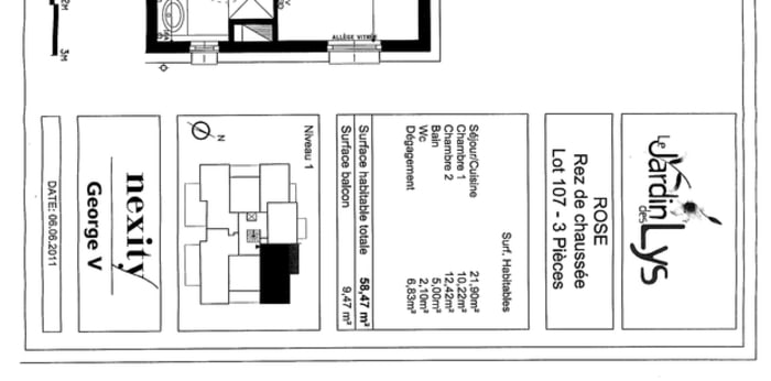 Image 6 sur 8 - Appartement  ·  Location · Lingolsheim (67380) · 3 pièces · 58m²