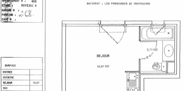 Image 7 sur 7 - Appartement  ·  Location · Dijon (21000) · 1 pièce · 21m²