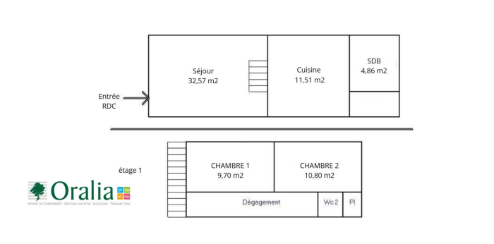 Image 11 sur 11 - Appartement  ·  Location · Tarare (69170) · 3 pièces · 76m²