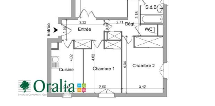 Image 16 sur 16 - Appartement  ·  Location · Villefranche (69400) · 4 pièces · 83m²