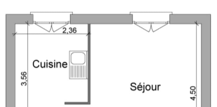 Image 5 sur 6 - Appartement  ·  Location · Villefranche Sur Saone (69400) · 2 pièces · 44m²