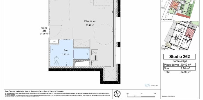 Image 6 sur 6 - Appartement  ·  Location · Dijon (21000) · 1 pièce · 24m²