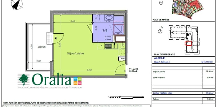 Image 6 sur 9 - Appartement  ·  Location · Chevigny St Sauveur (21800) · 1 pièce · 34m²