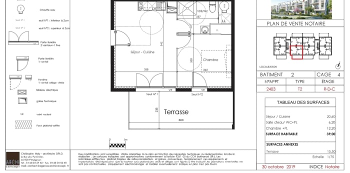 Image 1 sur 7 - Appartement  ·  Location · Perpignan (66000) · 2 pièces · 39m²
