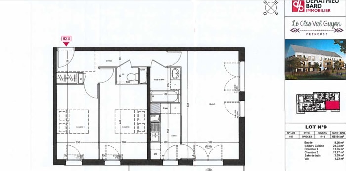 Image 1 sur 14 - Appartement  ·  Location · Freneuse (78840) · 3 pièces · 66m²