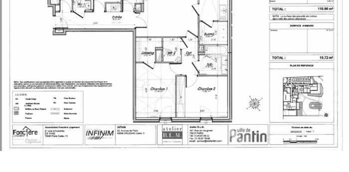 Image 5 sur 8 - Appartement  ·  Location · Pantin (93500) · 5 pièces · 111m²