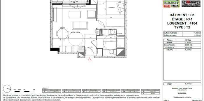 Image 1 sur 14 - Appartement  ·  Location · Creil (60100) · 2 pièces · 41m²