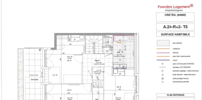 Image 2 sur 2 - Appartement  ·  Location · Creteil (94000) · 5 pièces · 108m²
